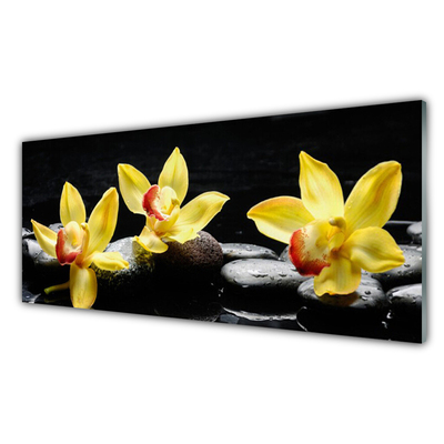 Glas foto Flower orchideeinstallatie