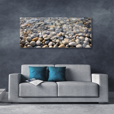 Glas foto Water stones art