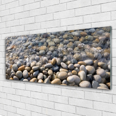 Glas foto Water stones art