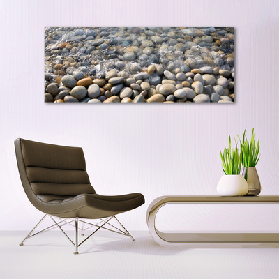 Glas foto Water stones art