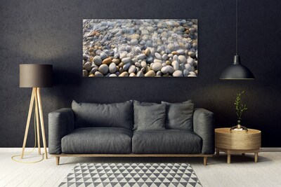 Glas foto Water stones art