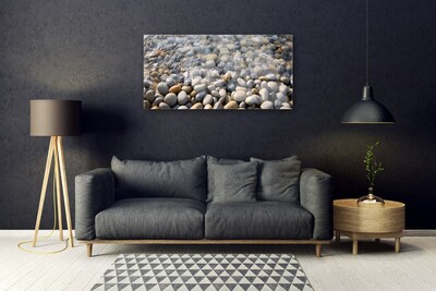 Glas foto Water stones art