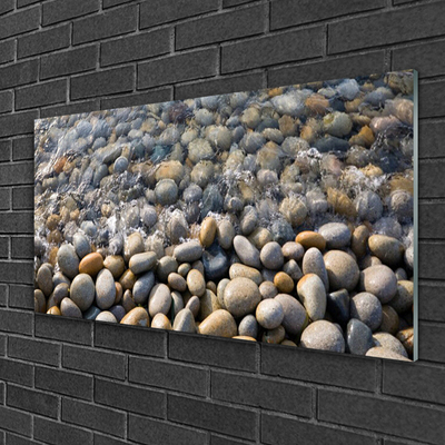 Glas foto Water stones art