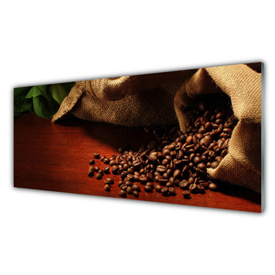 Glas foto Kitchen coffee beans