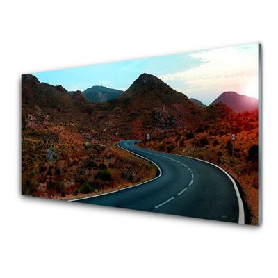 Glas foto Desert mountain road