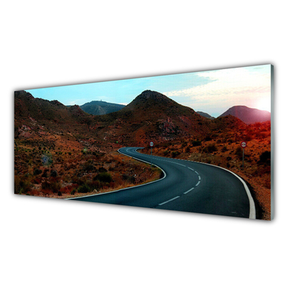 Glas foto Desert mountain road