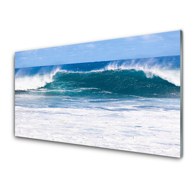 Glas foto Sea water ocean wave