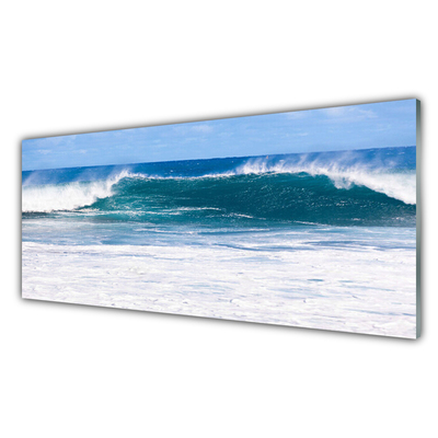 Glas foto Sea water ocean wave