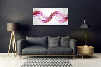 Foto schilderij op glas Golven art abstracte kunst