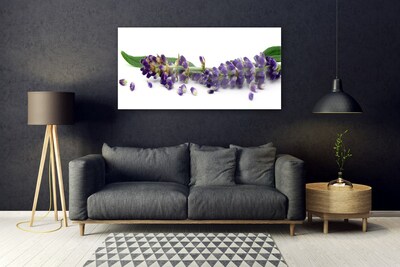 Foto schilderij op glas Lavender still life