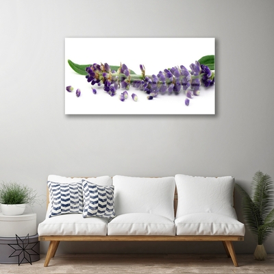 Foto schilderij op glas Lavender still life