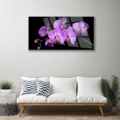 Foto schilderij op glas Orchidee orchidee bloemen