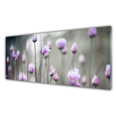 Foto schilderij op glas Bloemen wilde weide natuur