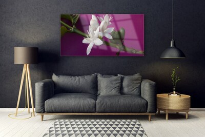 Foto schilderij op glas Bloemen nature plant scheuten