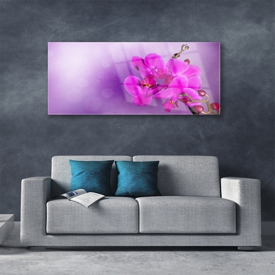 Foto schilderij op glas Orchid petals bloemen