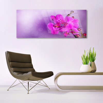 Foto schilderij op glas Orchid petals bloemen