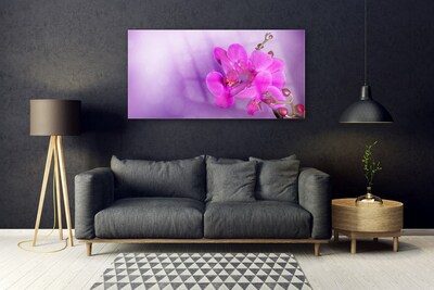 Foto schilderij op glas Orchid petals bloemen