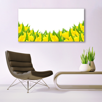 Foto schilderij op glas Tulpen bloemen nature