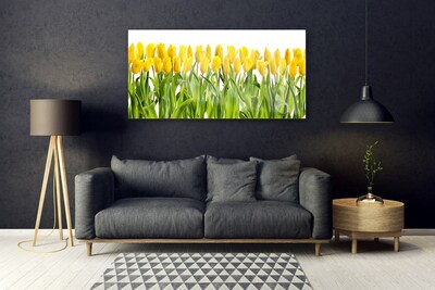 Foto schilderij op glas Tulpen bloemen nature