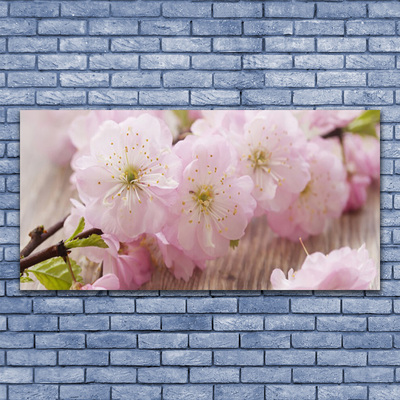 Foto schilderij op glas Takken bloemen nature petals