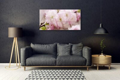 Foto schilderij op glas Takken bloemen nature petals