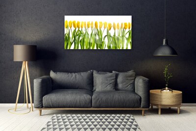 Foto schilderij op glas Tulpen bloemen nature