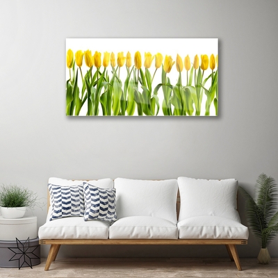 Foto schilderij op glas Tulpen bloemen nature