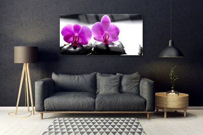 Foto schilderij op glas Orchideebloemen nature