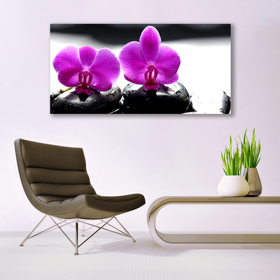 Foto schilderij op glas Orchideebloemen nature