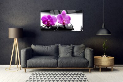 Foto schilderij op glas Orchideebloemen nature