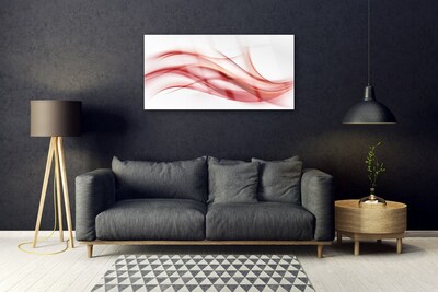 Foto schilderij op glas Red abstraction graphics