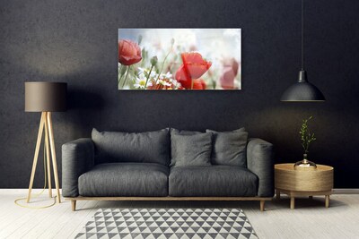 Foto schilderij op glas Bloemen plant petals