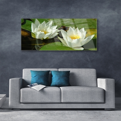 Foto schilderij op glas Bloemen planten nature