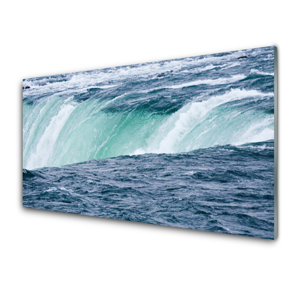 Foto schilderij op glas Waterval natuur water