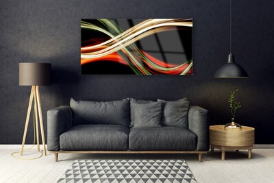 Foto schilderij op glas De abstracte kunst graphics