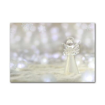 Foto op glas Holy Angel Ornament van het Glas