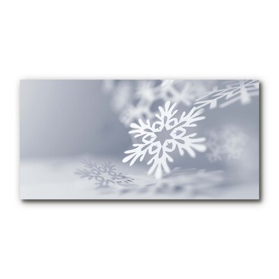 Foto schilderij op glas Snowflake Christmas Decoration