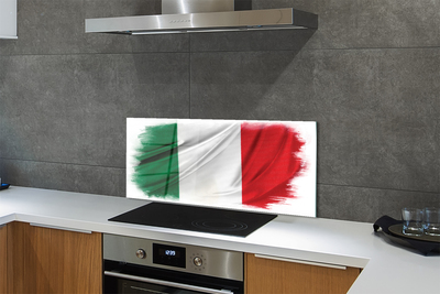 Keuken achterwand glas met print Vlag van italië