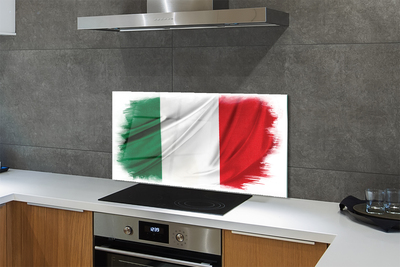 Keuken achterwand glas met print Vlag van italië