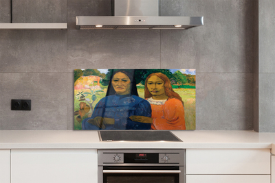 Glazen keuken achterwand Kunst portret van vrouwen