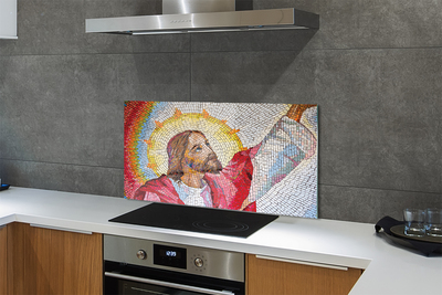 Keuken achterwand glas Mozaïek jezus