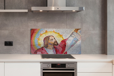 Keuken achterwand glas Mozaïek jezus