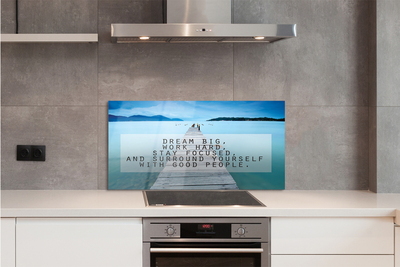 Spatplaat keuken glas Zee panorama