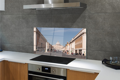 Achterwand keuken Rome kathedraal gebouwen straten