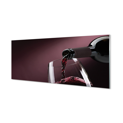 Spatplaat keuken glas Bourgondische wijn achtergrond