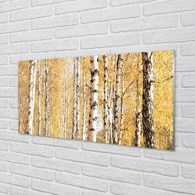 Keuken achterwand glas met print Herfstbomen