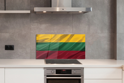 Keuken achterwand glas met print Litouwse vlag