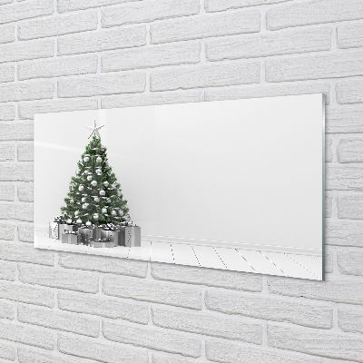 Keuken achterwand glas met print Kerstboomgeschenken