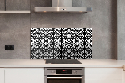 Glazen keuken achterwand Bloemen geometrisch patroon