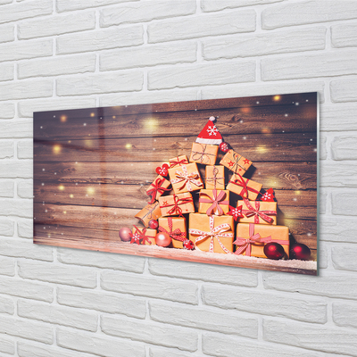 Keuken achterwand glas Geschenken planken